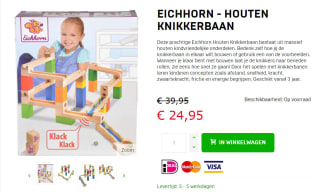 Eichhorn Houten Knikkerbaan, 37dlg.voor €24,95 bij Dagknaller