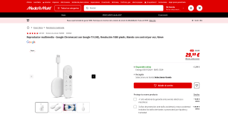 Google Chromecast HD por 29,99€