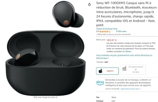 Ecouteurs intra-auriculaires sans fil Sony à 183,97€