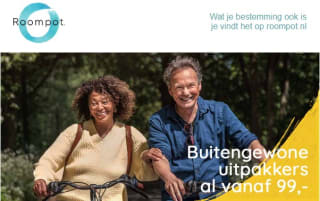 Vanaf €99 een weekend of midweek bij Roompot