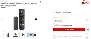 Ofertas en FireTv en Mediamarkt precios locura