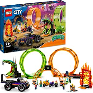 LEGO City Stuntz Dubbele looping stuntarena voor €64,32 bij Amazon