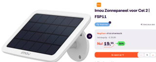 Imou Solar Panel Cell 2 - Zonnepaneel voor €19,95 bij ibood