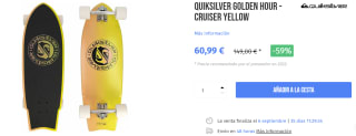 Skateboard Quiksilver Cruiser Golden Hour por 60.99€