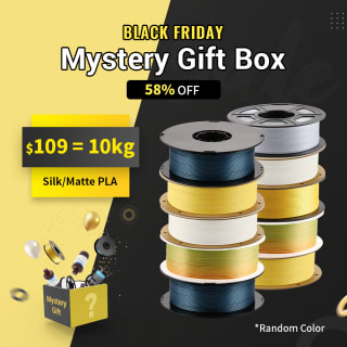 Black Friday Warm Up! Anycubic Mystery PLA Boxes met 10 filamentrollen van 1kg per stuk voor €104,77 bij Anycub