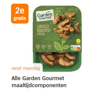 Alle Garden Gourmet maaltijdcomponenten de 2de gratis bij de AH