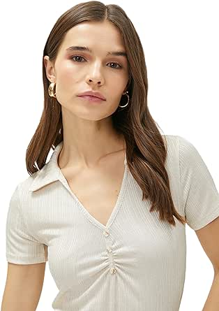 Koton beige dames T-shirt voor €1,25 bij Amazon