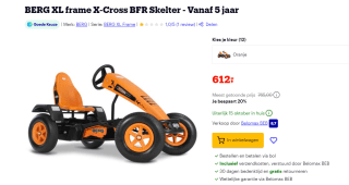 Berg Skelter Off-Road X-Cross voor €612 bij Bol