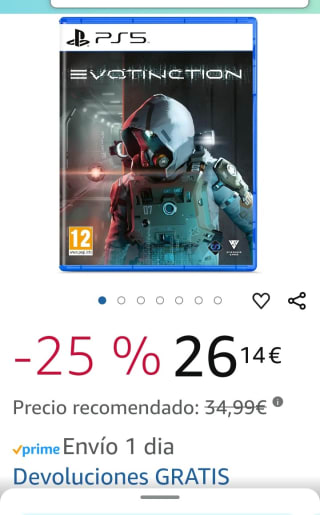 Evotinction PlayStation 5 por 26,14€.