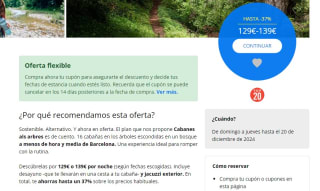 Dormir en los árboles en Cataluña por 129€/139€