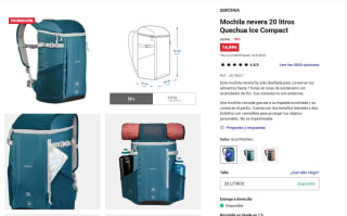 Quechua Mochila nevera 20 litros Ice Compact por 14,99€