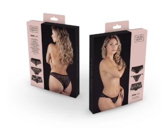 Lot de 3 culottes Eden - Noir de S à XL à 4,99€