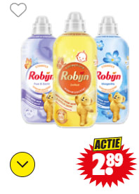 Robijn wasverzachter 1,1 liter voor €2,89 bij Dirk