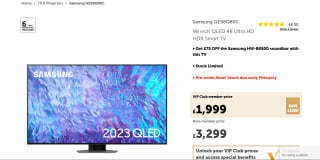 Samsung 98" QLED 4K UHD HDR Smart TV - £1999
