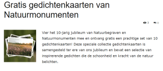 Gratis gedichtenkaarten van Natuurmonumenten