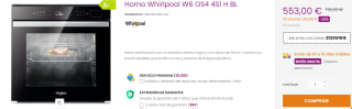 Horno Whirlpool W6 OS4 4S1 H BL por 523€