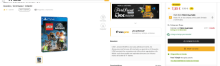Juego LEGO: Jurassic World PS4 por 7,65€ socios, (7,95€ no socios)