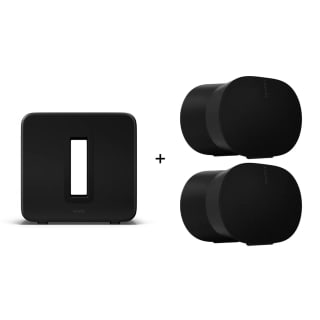 Sonos Sub 4 Zwart Actieve subwoofer met een Era 300 Stereo Set Zwart voor €1.329 bij Tink