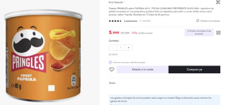 Patatas Pringles sabor PAPRIKA 40 G por 5,99€