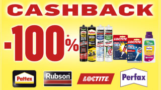 Gratis Pattex, Rubson, Loctite en Perfax via Cashback