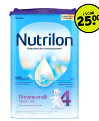 Nutrilon 2-stuks voor €25 bij Kruidvat