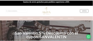 5% de descuento en Floresakita por San Valentín