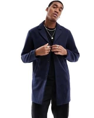 JACK & JONES - Abrigo azul marino por 14,35€