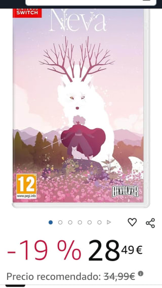 Neva Nintendo Switch por 28,49€.