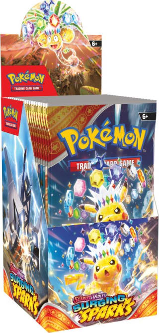 Pokemon TCG SV08 Surging Sparks 18 Booster Packs Display voor €94,99 bij Bol