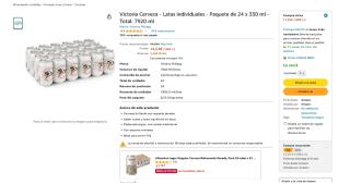 Cerveza Victoria Malaga 24x33ml a tan solo 14,64€