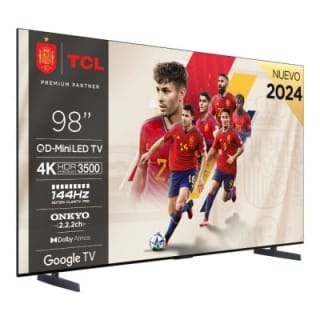 Televisor MiniLed - TCL 98C855, 98", 4K, QLED +, Google TV, Onkyo por 2773€