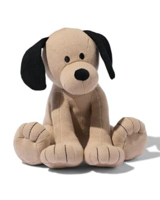 Lichtbruine speelgoed puppy knuffel hond voor € 10 bij Hema