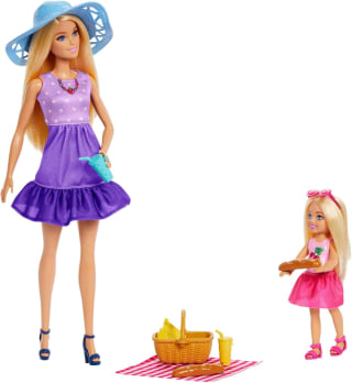 Barbie Family & Friends Picknickset met Barbie en Chelsea Pop voor €14,24 bij Amazon