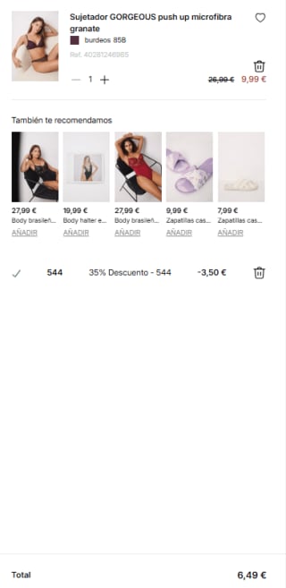 Hasta 60% + 35% Extra descuento en tu compra en Women Secret