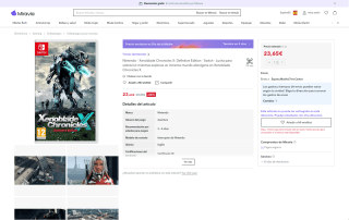Xenoblade Chronicles X edición definitiva para Nintendo Switch por 23,65€