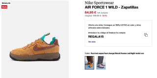 Zapatillas Nike Sportswear AIR FORCE 1 WILD por 55,20€
