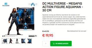 Mcfarlane Aquaman Stealth-pak 30 Cm voor €19,95 bij Dagknaller