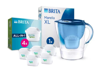 BRITA Jarra Filtrante, Modelo Marella XL + 5 Filtros MAXTRA PRO por 39,95€