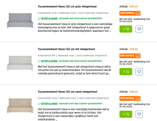 Alle tuinmeubelen met 25% korting bij de Gamma