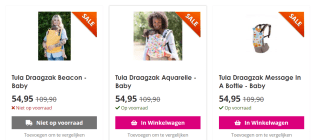 50% korting op draagzakken van Tula, Kokadi en meer bij Ikbenmama