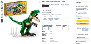 LEGO Grandes Dinosaurios por $193 | Descuento Amazon