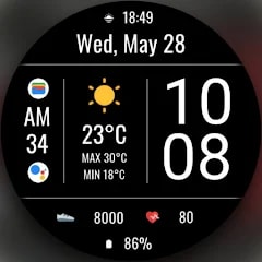 DADAM105 Weather Digital Watch voor Android gratis