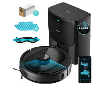 Cecotec Robot Aspirador Conga 7490 Immortal Home X-Treme, Láser, Base autovaciado,4 en 1: Barre, aspira, Pasa la mopa y friega, Control App CECOTEC, Cepillo miltifunción, Autonomía 120min, 3000 Pa por 189€