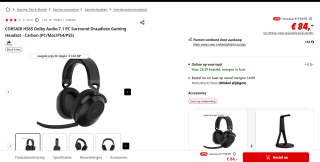 Corsair HS65 Wireless Gaming Headset (V2) voor €84 bij de Mediamarkt