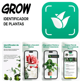 Grow: Identificador de plantas Gratis para Apple