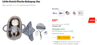Little Dutch Pluche Babypop Jim voor €23,09 bij Bol.com