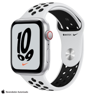 Apple Watch, modelo Nike SE GPS + Cellular, 40 mm Caixa Prateada - R$ 1.899