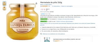 2 Mermeladas La Vieja Fabrica de piña 350g por 3,67€