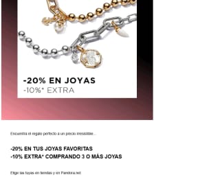 Black Friday 20% descuento + 10% dto extra por la compra de 3 o más joyas