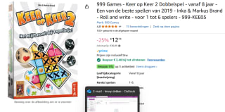 999 Games Keer op Keer 2 voor €12,74 bij Amazon